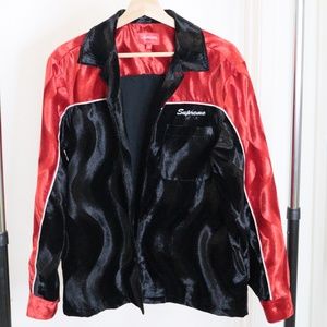 Supreme Velvet Swirl Work Shirt - Medium
